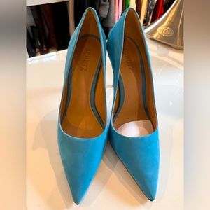Brand New Suede Schultz Pumps size 8 Aqua Blue SOLD OUT